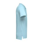 Polos personnalisés plusieurs coloris en coton 195 g/m² THC Adam couleur bleu pastel troisième vue