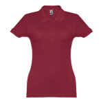 Polo plusieurs coloris pour femmes en coton 195 g/m² THC Eve couleur bordeaux