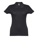Polo plusieurs coloris pour femmes en coton 195 g/m² THC Eve couleur noir