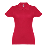 Polo plusieurs coloris pour femmes en coton 195 g/m² THC Eve couleur rouge