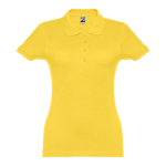 Polo plusieurs coloris pour femmes en coton 195 g/m² THC Eve couleur jaune