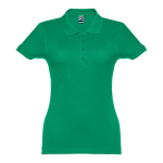 Polo plusieurs coloris pour femmes en coton 195 g/m² THC Eve couleur vert