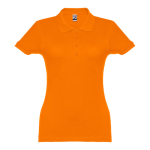 Polo plusieurs coloris pour femmes en coton 195 g/m² THC Eve couleur orange