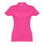 Polo plusieurs coloris pour femmes en coton 195 g/m² THC Eve couleur fuchsia