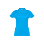 Polo plusieurs coloris pour femmes en coton 195 g/m² THC Eve couleur cyan première vue