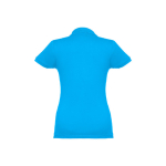 Polo plusieurs coloris pour femmes en coton 195 g/m² THC Eve couleur cyan deuxième vue