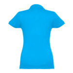Polo plusieurs coloris pour femmes en coton 195 g/m² THC Eve couleur cyan