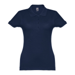 Polo plusieurs coloris pour femmes en coton 195 g/m² THC Eve couleur bleu foncé première vue