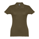 Polo plusieurs coloris pour femmes en coton 195 g/m² THC Eve couleur vert militaire première vue