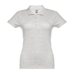 Polo plusieurs coloris pour femmes en coton 195 g/m² THC Eve couleur gris clair chiné première vue