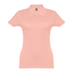 Polo plusieurs coloris pour femmes en coton 195 g/m² THC Eve couleur saumon première vue