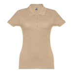 Polo plusieurs coloris pour femmes en coton 195 g/m² THC Eve couleur marron clair