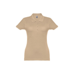 Polo plusieurs coloris pour femmes en coton 195 g/m² THC Eve couleur marron clair première vue