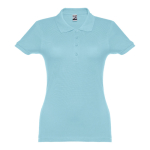 Polo plusieurs coloris pour femmes en coton 195 g/m² THC Eve couleur bleu pastel