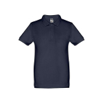 Polos publicitaires pour enfants en coton 195 g/m² THC Adam Kids couleur bleu première vue
