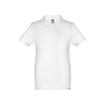 Polos publicitaires pour enfants en coton 195 g/m² THC Adam Kids couleur blanc première vue