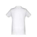 Polos publicitaires pour enfants en coton 195 g/m² THC Adam Kids couleur blanc deuxième vue