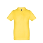 Polos publicitaires pour enfants en coton 195 g/m² THC Adam Kids couleur jaune