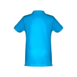 Polos publicitaires pour enfants en coton 195 g/m² THC Adam Kids couleur cyan vue image ambiance