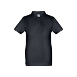 Polos publicitaires pour enfants en coton 195 g/m² THC Adam Kids couleur bleu ultramarine première vue