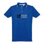 Polo personnalisé cintré avec logo en coton 210 g/m² THC Rome avec zone d'impression