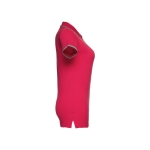 Polo bicolore personnalisé pour femmes en coton 210 g/m² THC Rome couleur rouge troisième vue