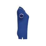Polo bicolore personnalisé pour femmes en coton 210 g/m² THC Rome couleur bleu roi troisième vue