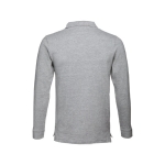 Polos publicitaires à manches longues en coton 210 g/m² THC Bern couleur gris deuxième vue