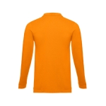 Polos publicitaires à manches longues en coton 210 g/m² THC Bern couleur orange deuxième vue