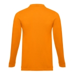Polos publicitaires à manches longues en coton 210 g/m² THC Bern couleur orange