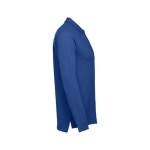 Polos publicitaires à manches longues en coton 210 g/m² THC Bern couleur bleu roi troisième vue