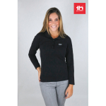 Polo à manches longues pour femmes en coton 210 g/m² THC Bern couleur noir vue image ambiance