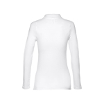 Polo à manches longues pour femmes en coton 210 g/m² THC Bern couleur blanc deuxième vue