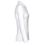 Polo à manches longues pour femmes en coton 210 g/m² THC Bern couleur blanc