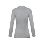 Polo à manches longues pour femmes en coton 210 g/m² THC Bern couleur gris deuxième vue