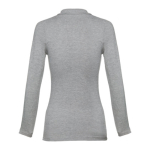 Polo à manches longues pour femmes en coton 210 g/m² THC Bern couleur gris