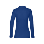 Polo à manches longues pour femmes en coton 210 g/m² THC Bern couleur bleu roi deuxième vue