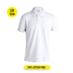 Polos économiques plusieurs coloris en coton 180 g/m² Keya couleur blanc cinquième vue