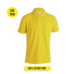 Polos économiques plusieurs coloris en coton 180 g/m² Keya couleur jaune deuxième vue