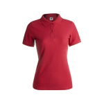Polos personnalisables pour femmes en coton 180 g/m² Keya couleur rouge première vue