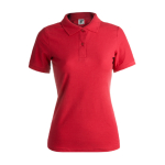 Polos personnalisables pour femmes en coton 180 g/m² Keya couleur rouge