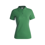 Polos personnalisables pour femmes en coton 180 g/m² Keya couleur vert première vue