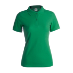 Polos personnalisables pour femmes en coton 180 g/m² Keya couleur vert première vue
