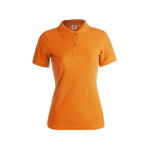 Polos personnalisables pour femmes en coton 180 g/m² Keya couleur orange première vue