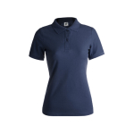 Polos personnalisables pour femmes en coton 180 g/m² Keya couleur bleu marine première vue