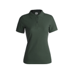 Polos personnalisables pour femmes en coton 180 g/m² Keya couleur vert foncé première vue