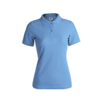Polos personnalisables pour femmes en coton 180 g/m² Keya couleur bleu ciel première vue