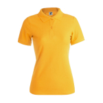 Polos personnalisables pour femmes en coton 180 g/m² Keya couleur jaune foncé