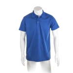 Polo technique promotionnel en polyester respirant 180 g/m² MKT couleur bleu troisième vue