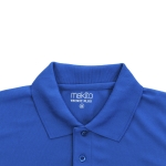 Polo technique promotionnel en polyester respirant 180 g/m² MKT couleur bleu cinquième vue
